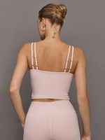 V-Neck Tank in Ribbed Melt - Lotus - Image 4