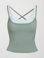 Double Layered Tank in Melt - Sage / White - Image 8
