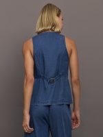 Chambray Vest - Medium Wash - Image 5
