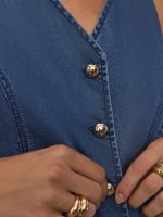 Chambray Vest - Medium Wash - Image 6