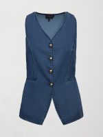 Chambray Vest - Medium Wash - Image 7