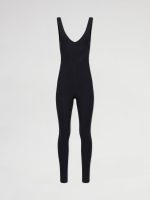 V-Neck Jumpsuit in Melt - Black - Image 8