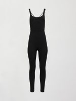 Cross Back Jumpsuit in Melt - Black - Image 9