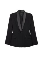 Tuxedo Blazer - Black - Image 8