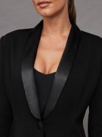 Tuxedo Blazer - Black - Image 5