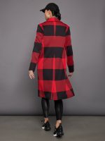 Buffalo Plaid Coat - Haute Red - Image 4