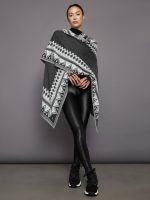 Sweater Poncho - Grey - Image 3