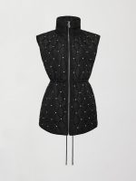 Diamond Quilted Puffer Vest - Black - Image 7