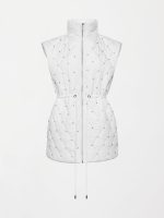 Diamond Quilted Puffer Vest - White - Image 7