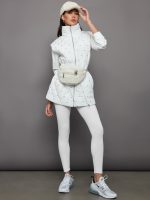 Diamond Quilted Puffer Vest - White - Image 6
