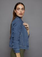 Tailored Denim Jacket - Medium Wash - Image 4