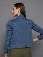 Tailored Denim Jacket - Medium Wash - Image 5