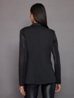 Lightweight Laser Cut Travel Blazer - Black - Image 5