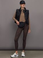 Mock Neck Corset Zip Top in Melt - Caribou - Image 11