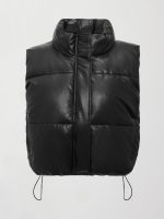 Quilted Puffer Vest - Black - Image 14