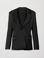 Satin Blazer - Black - Image 10
