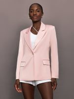 Satin Blazer - Blush