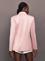 Satin Blazer - Blush - Image 7