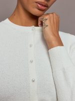 Tennis Cardigan Sweater - White - Image 7