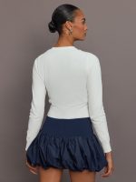 Tennis Cardigan Sweater - White - Image 5