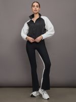 Colorblock Windbreaker - Black / Cloud Dancer - Image 3