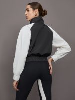Colorblock Windbreaker - Black / Cloud Dancer - Image 5