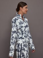 Toile Half Zip - Navy Toile - Image 3