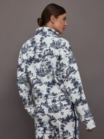 Toile Half Zip - Navy Toile - Image 4