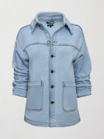 The Denim Shirt Jacket - Denim Blue - Image 8