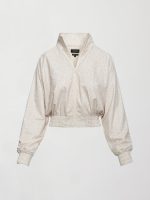 Leopard Printed Windbreaker - Snow Leopard - Image 8