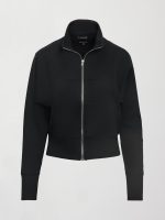 Full Zip Jacket in Interlock - Black - Image 7