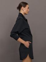 Full Zip Jacket in Interlock - Black - Image 4