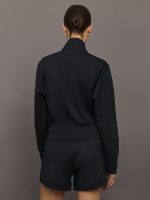 Full Zip Jacket in Interlock - Black - Image 5