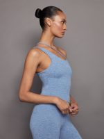 One Shoulder Convertible Tank in Heather Melt - Quiet Harbor - Image 5