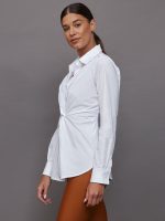 Twisted Tunic Shirt - White - Image 3