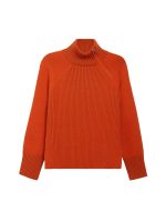 Raglan Zip Pullover - Orange - Image 7
