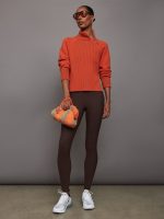 Raglan Zip Pullover - Orange - Image 6