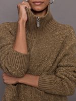 Half Zip Boucle Pullover - Caribou - Image 8