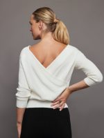 Wrap Sweater - Winter White - Image 4
