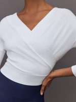 Cross Over Sweater - Winter White - Image 8