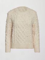 Pearl Embellished Sweater - Winter White - Image 7