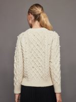 Pearl Embellished Sweater - Winter White - Image 4