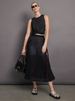Front Twist Tank - Black - Image 3