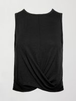 Front Twist Tank - Black - Image 6