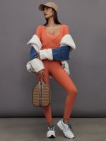 Long Sleeve Tie Top in Melt - Burnt Sienna - Image 10