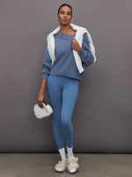 Slouchy Off Shoulder Sweater - Heather Coronet - Image 3