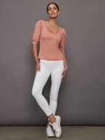 Puff Sleeve Tee - Muted Clay - Image 7