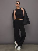 Cap Sleeve Top - Black - Image 3