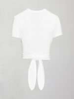 Cap Sleeve Top - White - Image 8