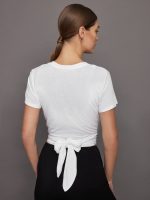 Cap Sleeve Top - White - Image 5